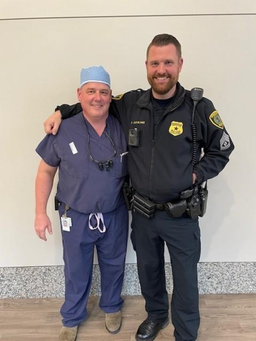 Matthew Koepplinger, DO, UT Physicians orthopedic surgeon, repaired Sgt. Sam Cleveland’s nerve damage and completed his tendon transfer. (Photo courtesy of Koepplinger)